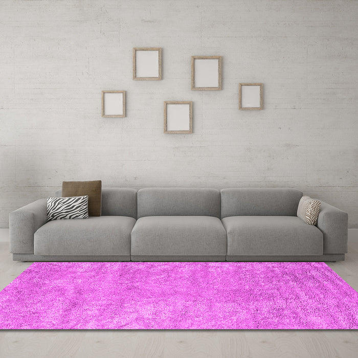 Machine Washable Abstract Pink Contemporary Rug in a Living Room, wshcon2745pnk