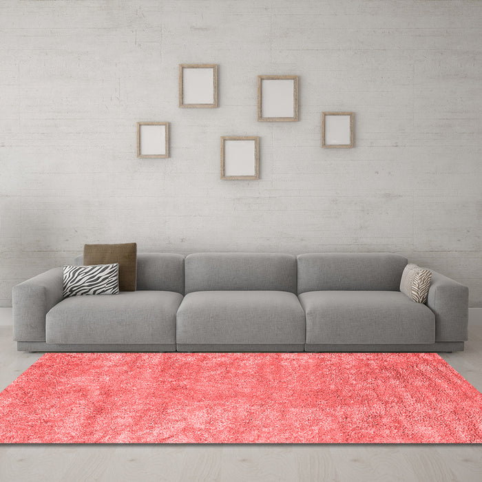 Contemporary Red Washable Rugs