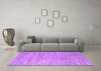 Machine Washable Abstract Purple Contemporary Rug, wshcon2745pur