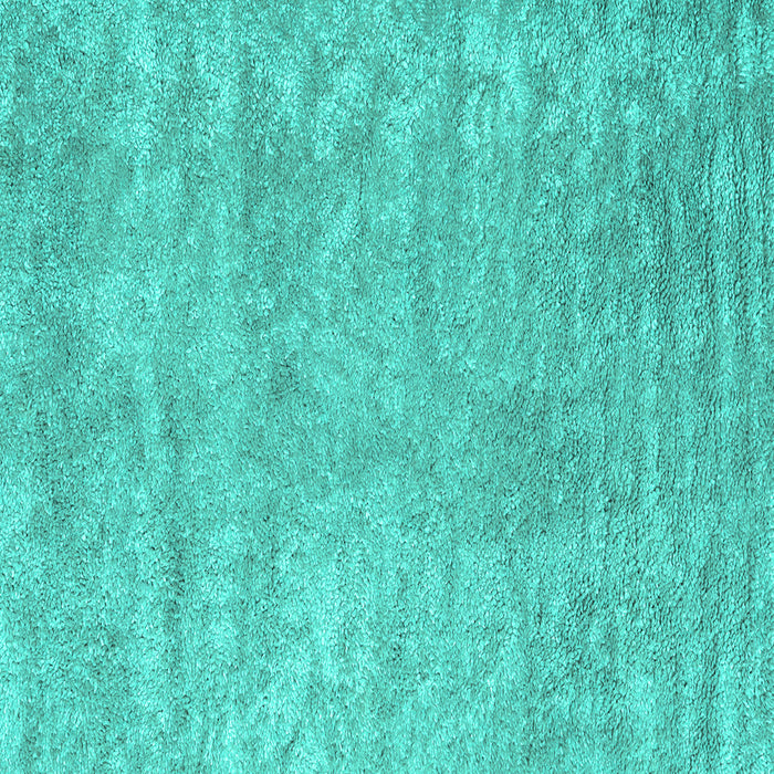Square Machine Washable Abstract Turquoise Contemporary Area Rugs, wshcon2745turq