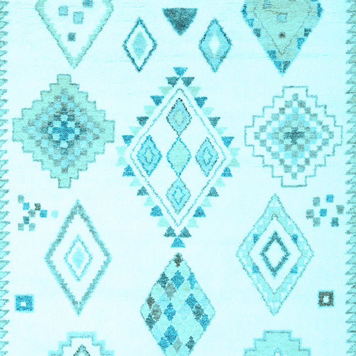 Machine Washable Solid Light Blue Modern Rug, wshcon2746lblu