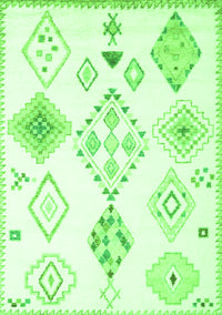 Solid Green Modern Rug, con2746grn