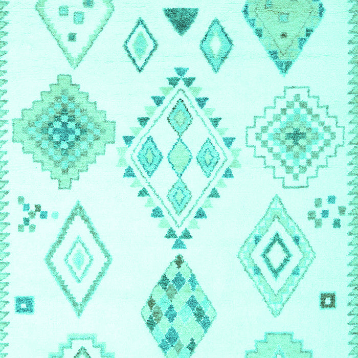 Machine Washable Solid Turquoise Modern Area Rugs, wshcon2746turq