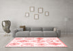 Modern Red Washable Rugs