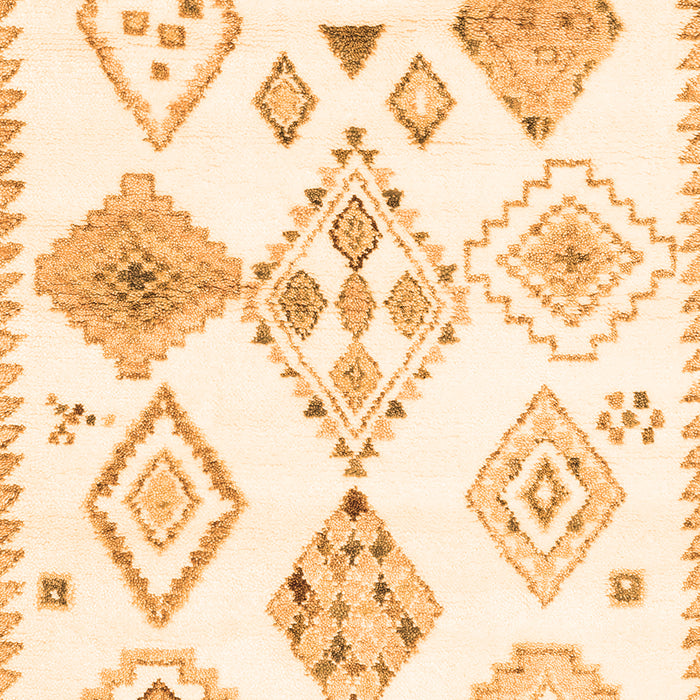 Solid Orange Modern Rug, con2747org