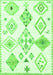 Solid Green Modern Rug, con2747grn