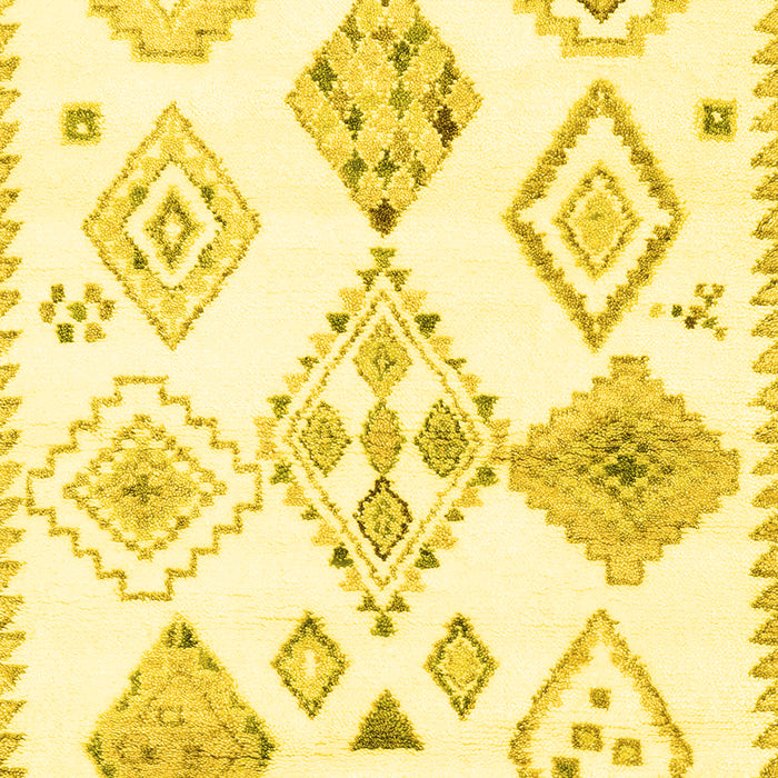 Solid Yellow Modern Rug, con2747yw