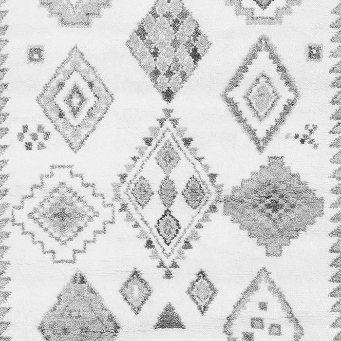 Serging Thickness of Machine Washable Solid Gray Modern Rug, wshcon2747gry