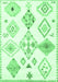 Machine Washable Solid Emerald Green Modern Area Rugs, wshcon2747emgrn