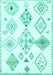 Machine Washable Solid Turquoise Modern Area Rugs, wshcon2747turq