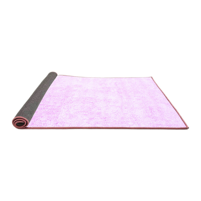 Sideview of Solid Purple Modern Rug, con2748pur