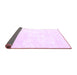 Sideview of Solid Purple Modern Rug, con2748pur