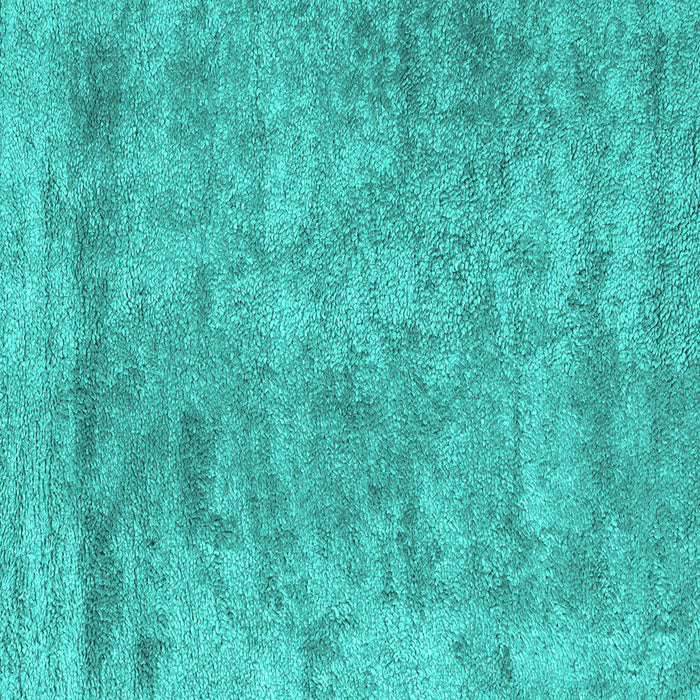Square Abstract Turquoise Contemporary Rug, con2749turq