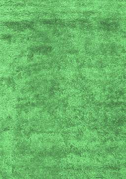 Abstract Emerald Green Contemporary Rug, con2749emgrn