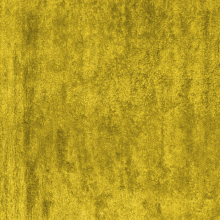 Square Abstract Yellow Contemporary Rug, con2749yw