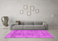 Machine Washable Abstract Pink Contemporary Rug, wshcon2749pnk