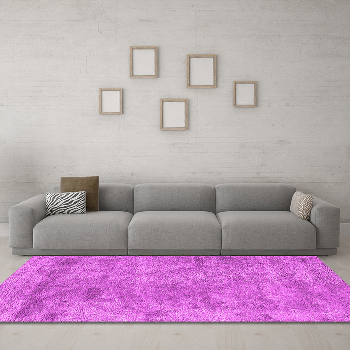 Machine Washable Abstract Pink Contemporary Rug in a Living Room, wshcon2749pnk