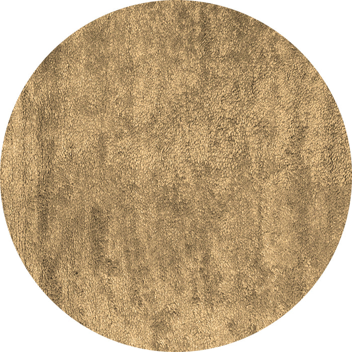 Round Machine Washable Abstract Brown Contemporary Rug, wshcon2749brn