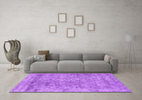 Machine Washable Abstract Purple Contemporary Rug, wshcon2749pur