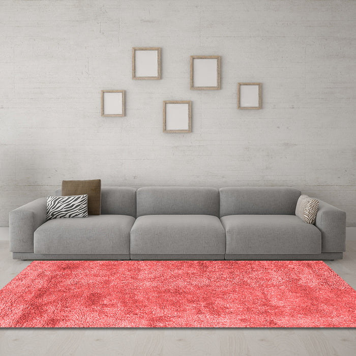 Contemporary Red Washable Rugs