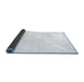 Sideview of Solid Blue Modern Rug, con274blu