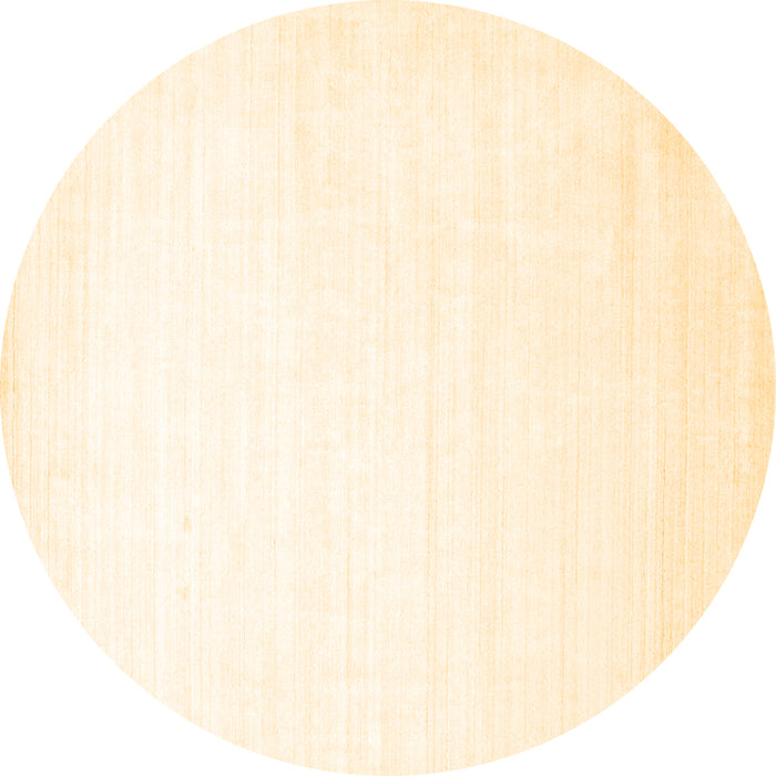 Round Machine Washable Solid Brown Modern Rug, wshcon274brn