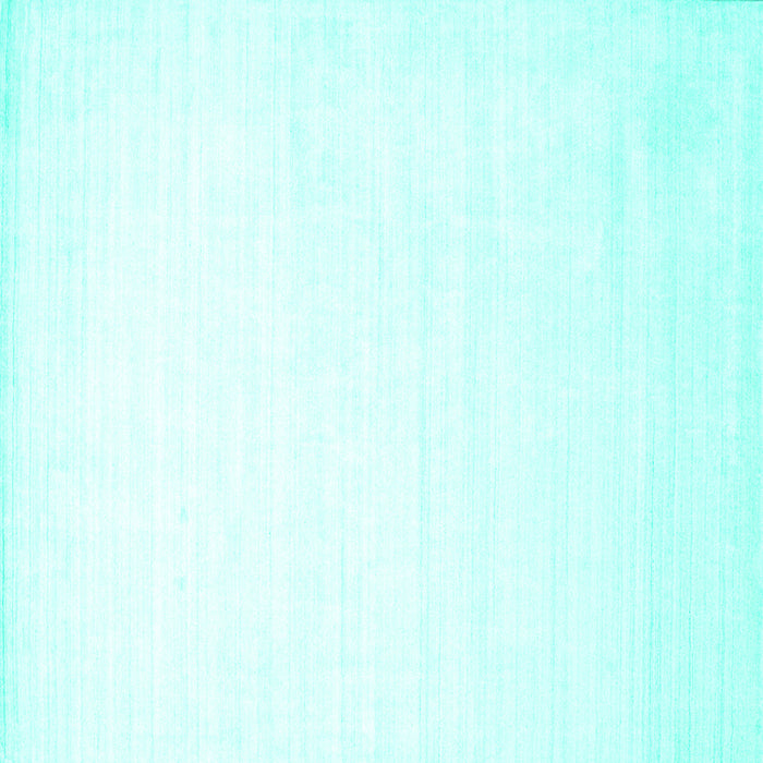 Square Solid Turquoise Modern Rug, con274turq
