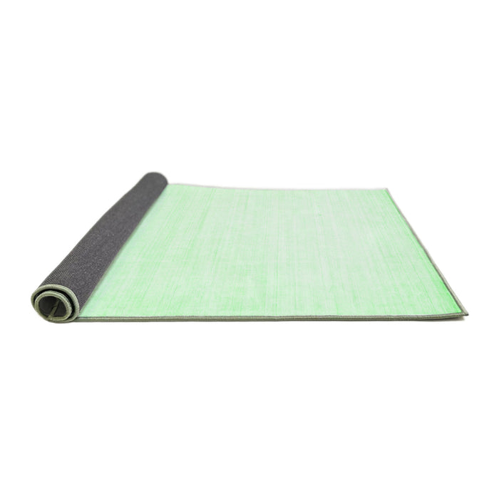 Sideview of Solid Emerald Green Modern Rug, con274emgrn