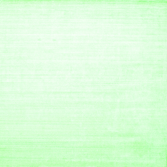 Round Machine Washable Solid Green Modern Area Rugs, wshcon274grn