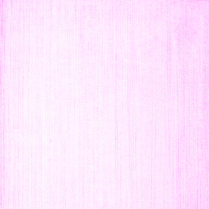 Square Machine Washable Solid Pink Modern Rug, wshcon274pnk