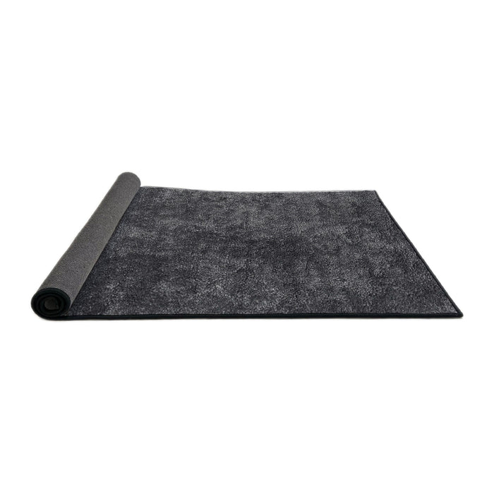 Thickness of Contemporary Gray Modern Rug, con2750