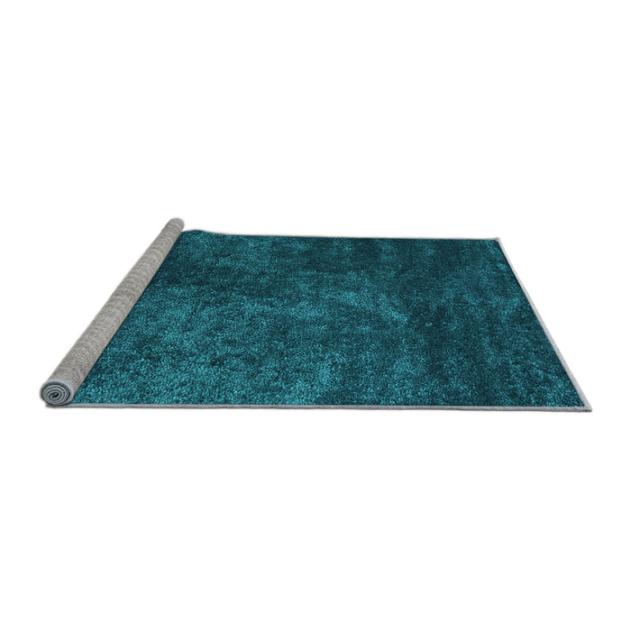 Sideview of Machine Washable Abstract Light Blue Contemporary Rug, wshcon2750lblu