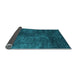 Sideview of Abstract Light Blue Contemporary Rug, con2750lblu