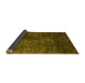 Sideview of Abstract Yellow Contemporary Rug, con2750yw