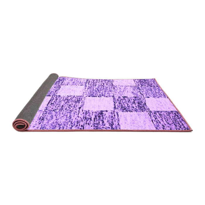 Sideview of Abstract Purple Contemporary Rug, con2751pur