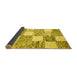 Sideview of Abstract Yellow Contemporary Rug, con2751yw