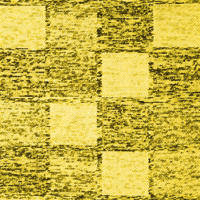 Abstract Yellow Contemporary Rug, con2751yw