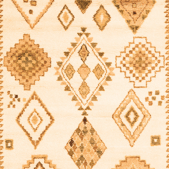 Serging Thickness of Machine Washable Solid Orange Modern Area Rugs, wshcon2752org