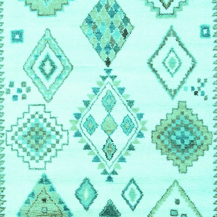 Machine Washable Solid Turquoise Modern Area Rugs, wshcon2752turq