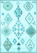 Machine Washable Solid Light Blue Modern Rug, wshcon2752lblu