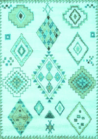 Solid Turquoise Modern Rug, con2752turq