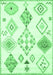 Solid Emerald Green Modern Rug, con2752emgrn