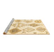 Sideview of Machine Washable Solid Brown Modern Rug, wshcon2752brn