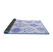 Sideview of Solid Blue Modern Rug, con2752blu