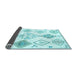 Sideview of Solid Light Blue Modern Rug, con2752lblu