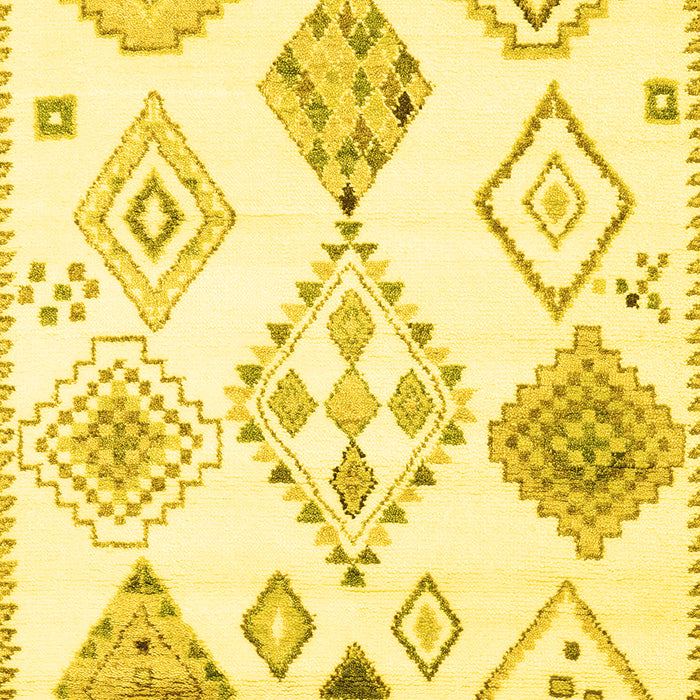 Solid Yellow Modern Rug, con2752yw