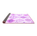 Sideview of Solid Purple Modern Rug, con2752pur