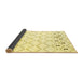 Sideview of Solid Yellow Modern Rug, con2753yw