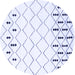 Round Machine Washable Solid Blue Modern Rug, wshcon2753blu