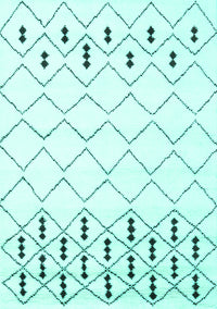 Solid Turquoise Modern Rug, con2753turq